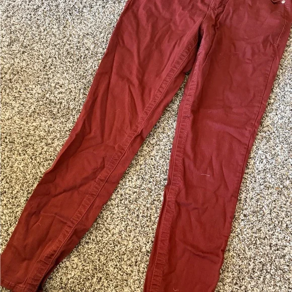 Seven7 Women's Skinny Jeans in Deep Red - Picture 2 of 7